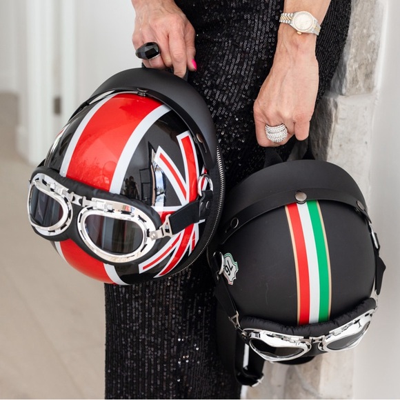Italian Italy Imola Motorcycle Racing 76 Helmet Backpack Crossbody Shoulder Bag - Picture 2 of 16